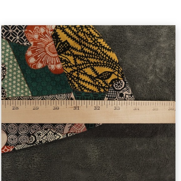 LL Bean Fit Flare Sundress  Size 0 Patchwork Print Paisley Spaghetti Straps Boho - Picture 7 of 13